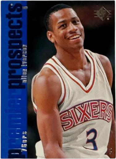Allen Iverson 1996-97 SP Prospects Rookie Card (RC) #141 (Philadelphia 76ers/HOF)