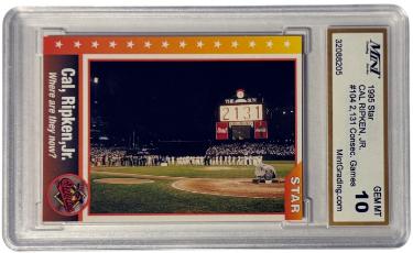 Cal Ripken, Jr 1995 Star 2131 Consecutive Games Card #104 Mint Graded 10 Gem Mint (Baltimore Orioles/HOF)