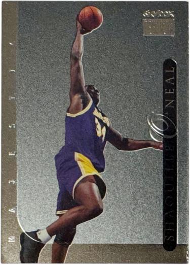 Shaquille O'Neal 1999-00 Skybox Premium Majestic Foil Card #6MJ (Los Angeles Lakers/HOF)