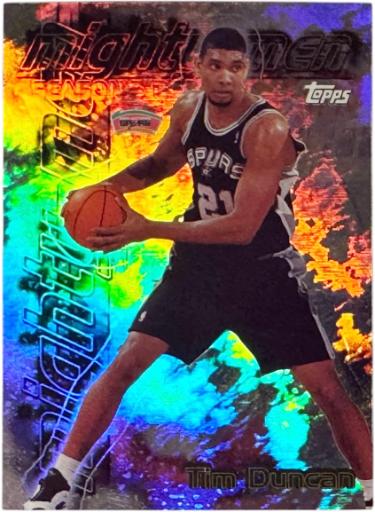 Tim Duncan 1999-00 Topps Mighty Men Card #SB7 (San Antonio Spurs/HOF)