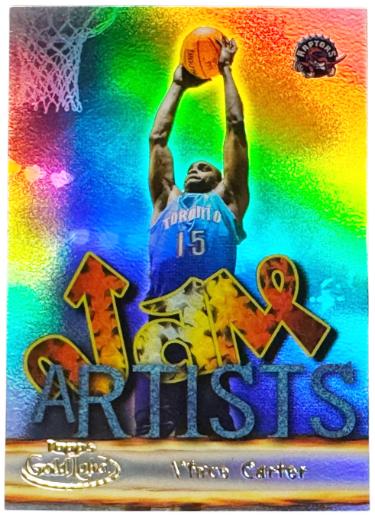 Vince Carter 2000-01 Topps Gold Label Jam Artists Card #JA1 (Toronto Raptors)