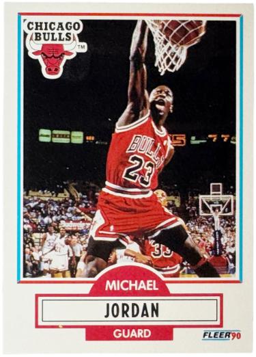 Michael Jordan 1990-91 Fleer Card #26 (Chicago Bulls/GOAT/HOF)