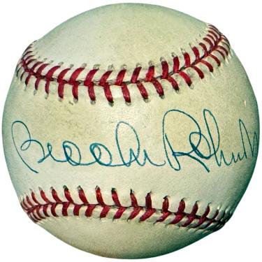 Brooks Robinson signed ROAL Rawlings Official American League Baseball toned- Goldin/Score Board COA (Orioles/HOF)