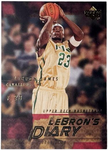 LeBron James 2003-04 Upper Deck LeBron's Diary Rookie Card (RC) #LJ3 (Cleveland Cavaliers)