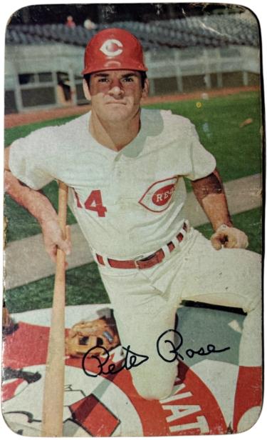 Pete Rose 1971 Topps Super Card #20 (Low Grade/Creased/Cincinnati Reds/HIT KING)