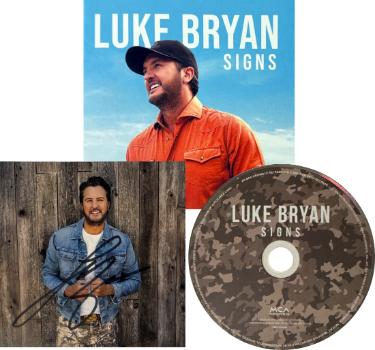 Luke Bryan signed 2026 SIGNS MCA Records 4.75x4.75 Art Insert/Booklet/CD w/ Case- COA (Hunt Edition) Country/Pop Music