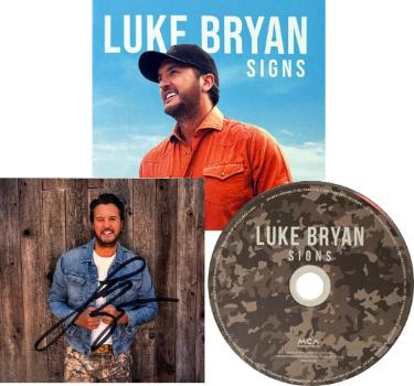 Luke Bryan signed 2026 SIGNS MCA Records 4.75x4.75 Art Insert/Booklet/CD w/ Case- COA (Hunt Edition) Country/Pop Music