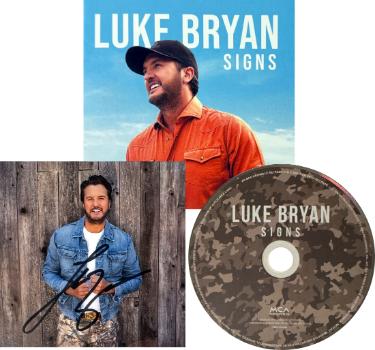 Luke Bryan signed 2026 SIGNS MCA Records 4.75x4.75 Art Insert/Booklet/CD w/ Case- COA (Hunt Edition) Country/Pop Music