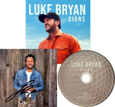 Luke Bryan signed 2026 SIGNS MCA Records 4.75x4.75 Art Insert/Booklet/CD w/ Case- COA (Golf Edition) Country/Pop Music
