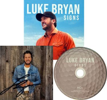 Luke Bryan signed 2026 SIGNS MCA Records 4.75x4.75 Art Insert/Booklet/CD w/ Case- COA (Golf Edition) Country/Pop Music