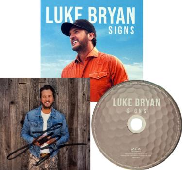 Luke Bryan signed 2026 SIGNS MCA Records 4.75x4.75 Art Insert/Booklet/CD w/ Case- COA (Golf Edition) Country/Pop Music