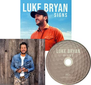 Luke Bryan signed 2026 SIGNS MCA Records 4.75x4.75 Art Insert/Booklet/CD w/ Case- COA (Golf Edition) Country/Pop Music