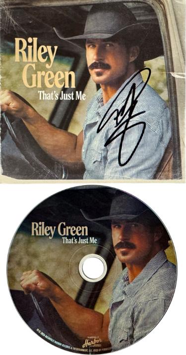Riley Green signed 2026 That's Just Me CD Album Cover Booklet w/ CD & Case� COA