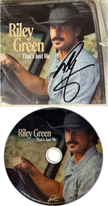 Riley Green signed 2026 That's Just Me CD Album Cover Booklet w/ CD & Case� COA
