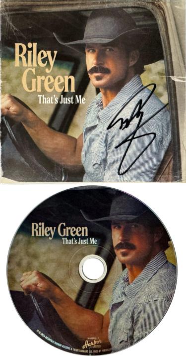 Riley Green signed 2026 That's Just Me CD Album Cover Booklet w/ CD & Case� COA