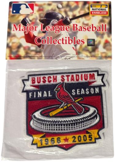 1966- 2005 St. Louis Cardinals Busch Stadium Final Season Embroidered MLB Patch/Emblem- New/Factory Sealed