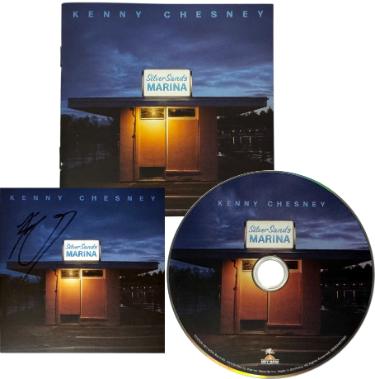 Kenny Chesney signed 2026 Silver Sands Marina Hey Now Records 4"x4" Art Card Insert/CD/Case- COA/NEW