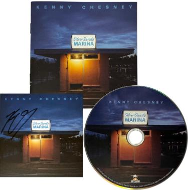 Kenny Chesney signed 2026 Silver Sands Marina Hey Now Records 4"x4" Art Card Insert/CD/Case- COA/NEW