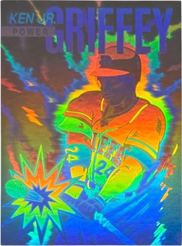 Ken Griffey, Jr. 1992 Arena Holograms Head to Head Card #3 Power RARE (Seattle Mariners/HOF)