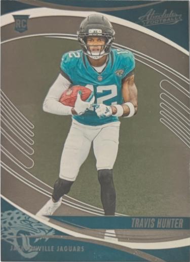 Travis Hunter 2025 Panini Absolute Rookie Card (RC) #186 (Jacksonville Jaguars)