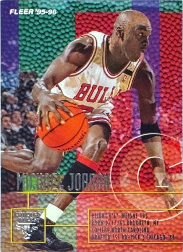 Michael Jordan 1995-96 Fleer Card #22 - (Chicago Bulls/GOAT/HOF)