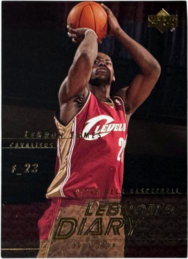 LeBron James 2003-04 Upper Deck Lebron's Diary Rookie Card (RC) #LJ12 (Cleveland Cavaliers)