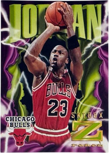 Michael Jordan 1996-97 Skybox Z Force Z-Cling Card #11 (Chicago Bulls/GOAT/HOF)
