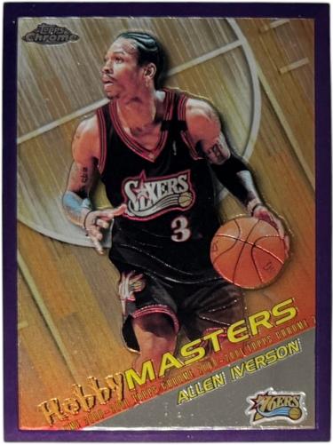 Allen Iverson 2000-01 Topps Chrome Hobby Masters Insert Card #HM6 (Philadelphia 76ers/HOF)