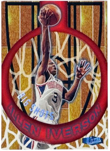 Allen Iverson 1997-98 Fleer Ultra Big Shots Insert Card #2BS (Philadelphia 76ers/HOF)