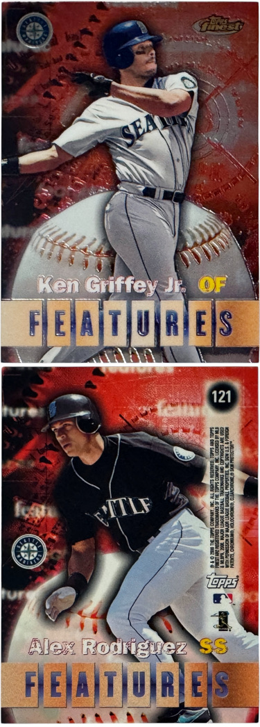 Ken Griffey Jr./Alex Rodriguez 2000 Topps Finest Features Card #121 (Seattle Mariners/HOF)