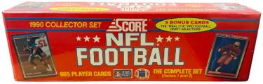 1990 Score NFL Football Factory Sealed Complete 665 Card Set (Series 1 and 2/NEW)