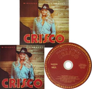 Miranda Lambert signed 2026 Crisco MCA 4.75x4.75 Art Card Insert/CD/Case - COA