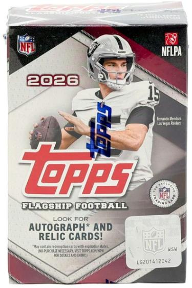 2026 NFL Topps Flagship Football Blaster Box-6PK/12CPP/72CPB- NEW/Factory Sealed