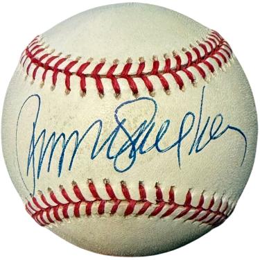 Ryne Sandberg signed Rawlings Official RONL National League Baseball toned- COA (Chicago Cubs/HOF)
