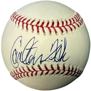 Carlton Fisk signed Official Rawlings Official Major League Baseball- COA (HOF/Red Sox/White Sox)