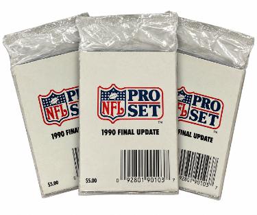 1990 Pro Set NFL Football Final Update Set Lot of 3- Factory Sealed/Emmitt Smith