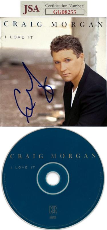 Craig Morgan signed 2002 I Love It Album Cover Booklet w/ CD & Case- JSA #GG08255