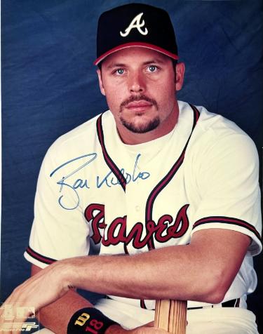 Ryan Klesko signed Atlanta Braves MLB Licensed 8x10 Photo imperfect- COA