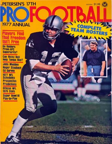 1977 Petersen�s 17th Pro Football Magazine - Ken Stabler Cover - Great Condition