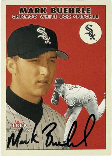 Mark Buehrle signed 2000 Fleer Tradition Update Rookie On Card Auto #U17- COA (Chicago White Sox)