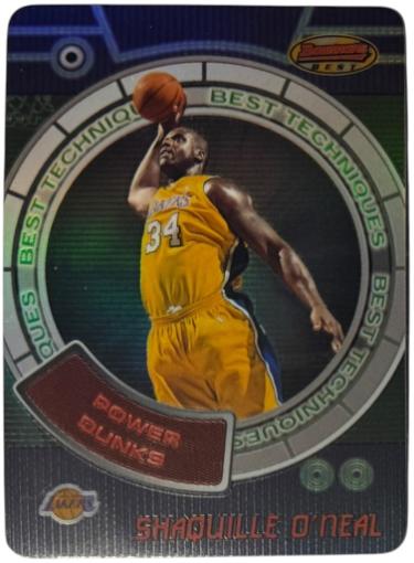 Shaquille O�Neal 1999-00 Bowman's Best Best Techniques Refractor Card #BT3 (Los Angeles Lakers/HOF)