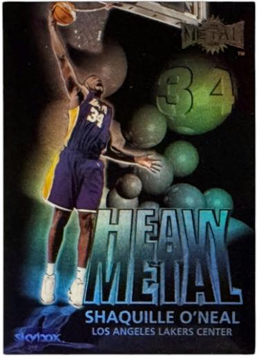 Shaquille O'Neal 1999-00 Skybox Metal Heavy Metal Insert Card #10 (Los Angeles Lakers/HOF)
