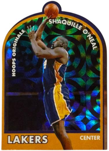 Shaquille O�Neal 2000-01 Fleer Hoops Originals Die-Cut Rainbow Foil SP Card #7H (Los Angeles Lakers/HOF)