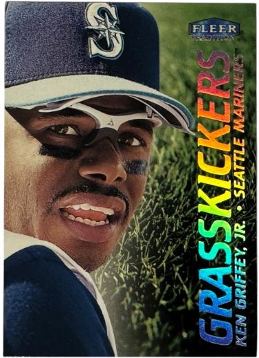 Ken Griffey Jr 2000 Fleer Tradition Grasskickers Card #10GK (Seattle Mariners/HOF)