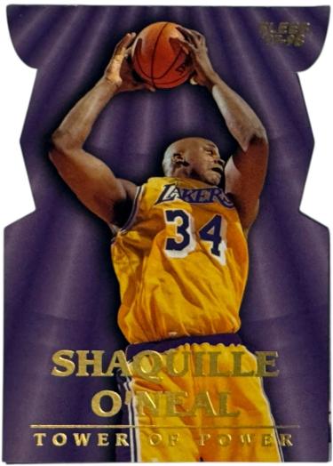 Shaquille O'Neal 1997-98 Fleer Tower of Power Die-Cut Fold Out Card #8TP (Los Angeles Lakers/HOF)