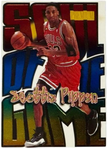 Scottie Pippen 1998-99 Skybox Premium Soul of the Game Insert Card #3SG (Chicago Bulls/HOF)