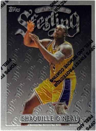 Shaquille O'Neal 1996-97 Topps Finest Sterling Silver Card #289 w/ Coating (Los Angeles Lakers/HOF)