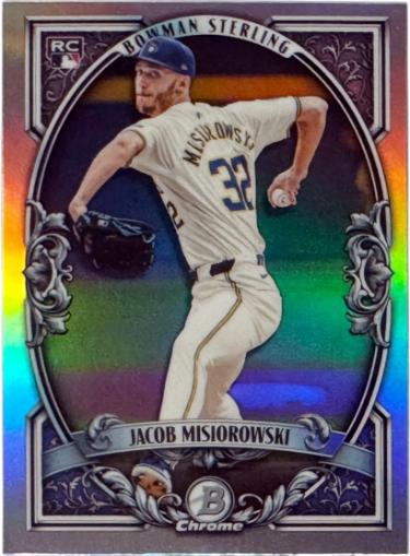 Jacob Misiorowski 2026 Bowman Sterling Rookie Card (RC) #BST-13 (Milwaukee Brewers)
