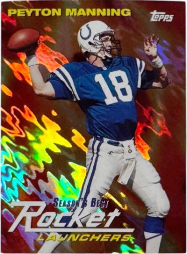 Peyton Manning 1999 Topps Season's Best Rocket Launchers Card #SB10 (Indianapolis Colts/HOF)