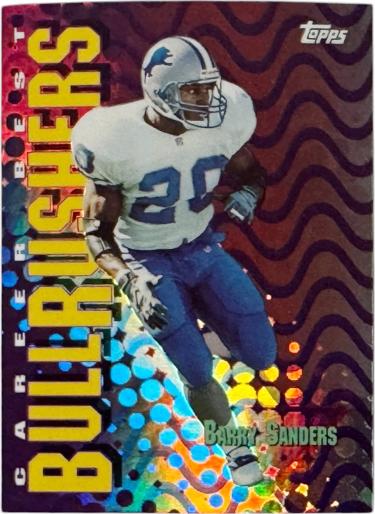 Barry Sanders 1999 Topps Season's Best Bullrushers Card #SB27 (Detroit Lions/HOF)